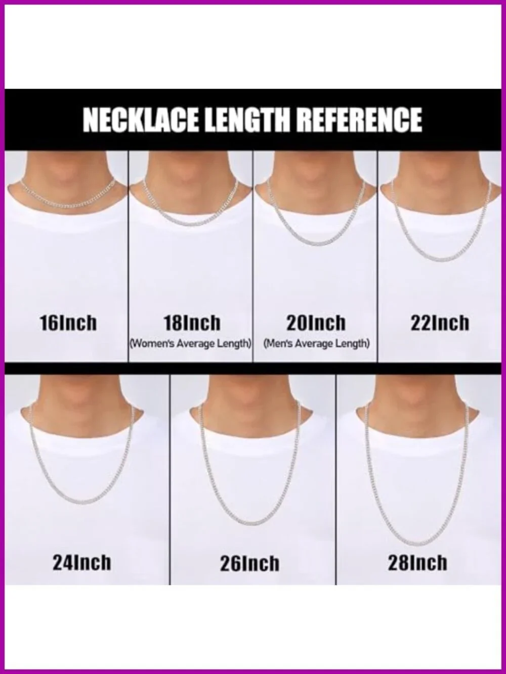 3.5mm Cuban Link Stainless Steel Necklace Chain for Men, Sterling Silver